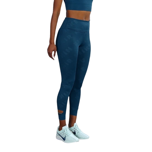 NIKE Air Womens Logo 7/8 Tights High Rise Leggings with Nike Logo